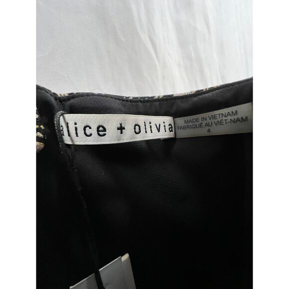 NWT Alice and Olivia Madison Floral Dress size 4 - Picture 4 of 6